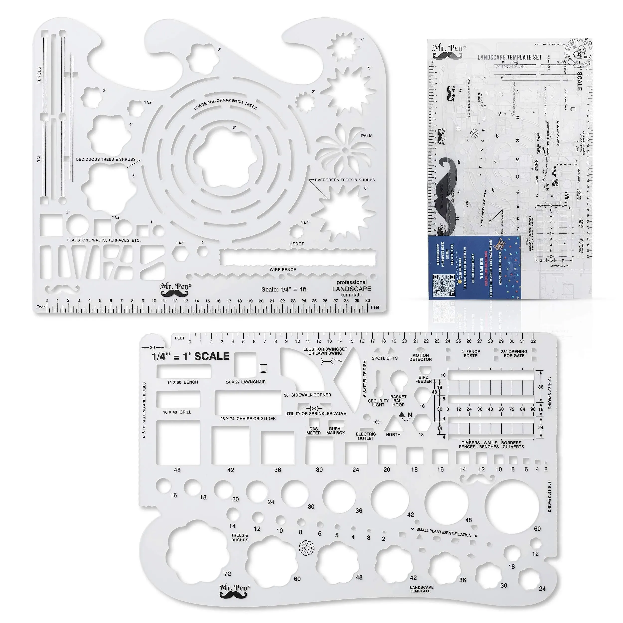 Mr. Pen- Landscape Templates, Architectural Templates, Drafting Tools