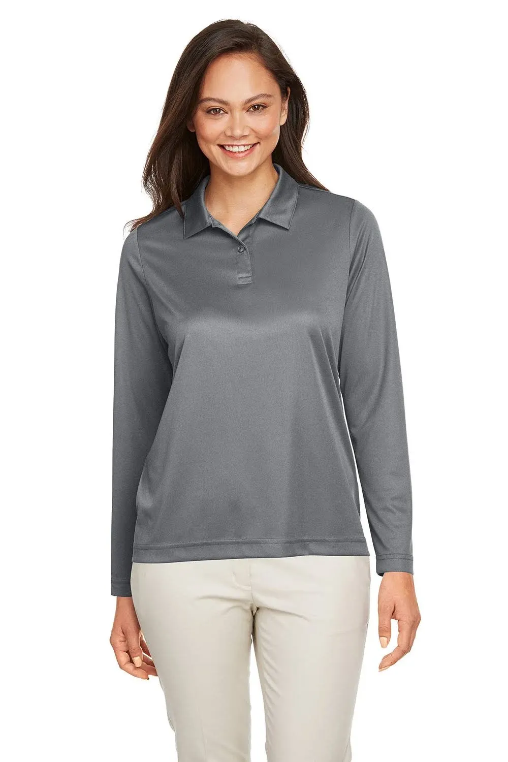 Team 365 Ladies' Zone Performance Long Sleeve Polo