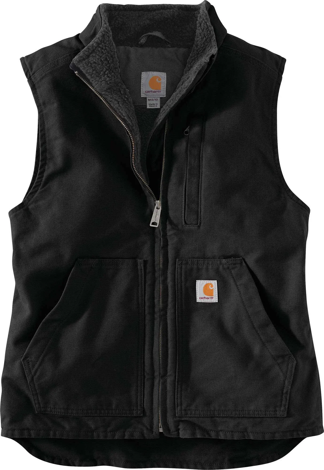 Carhartt Women's Washed Duck Sherpa Lined Mock Neck Vest