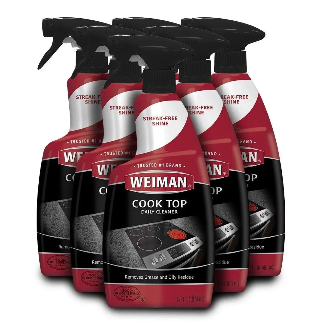 Weiman Ceramic & Glass Disinfecting Stove Top Cleaner - 22 Ounce [6 Pack] - Daily ...