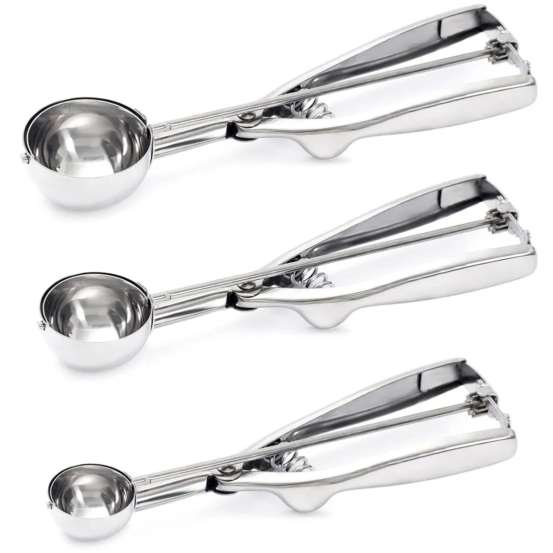 3 Pack Ice Cream Scoop Cookie Scoop Set Small/Medium/L<wbr/>arge Ice Cream Scooper