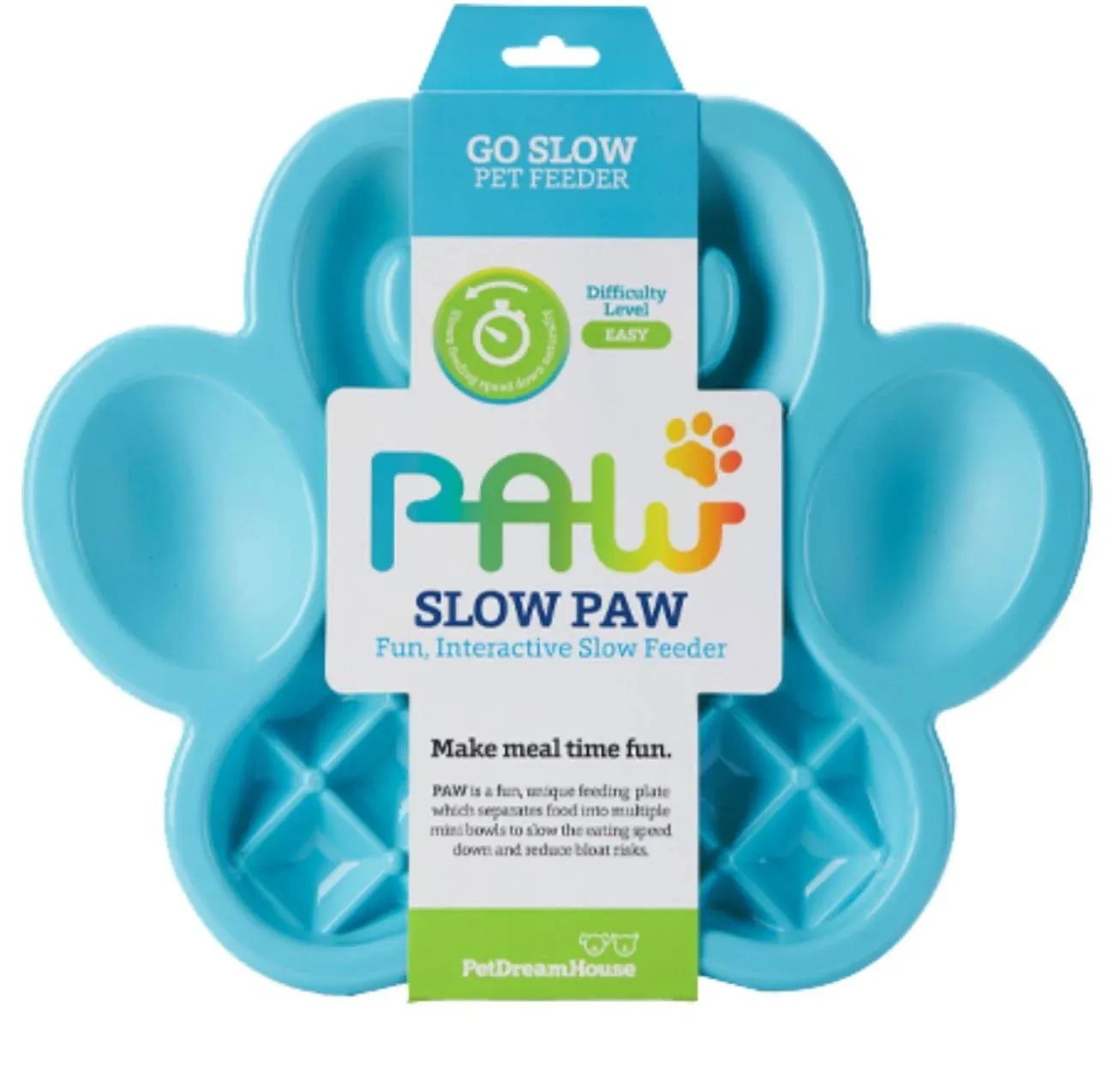 *Petdreamhouse Paw Slow Feeder Blue