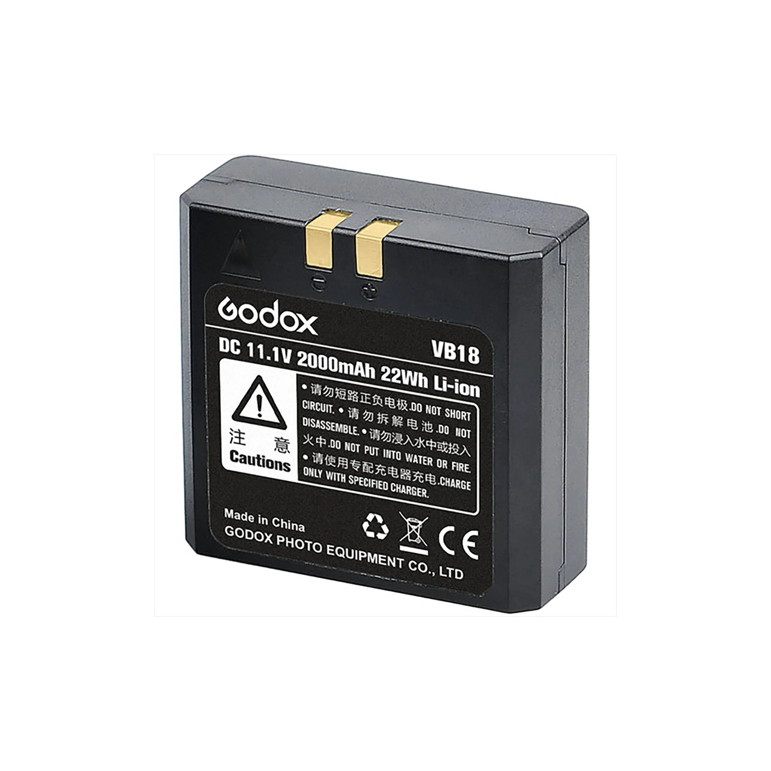 GODOX VB18 Battery V850II V860II V860II-N V860II-C V860II-S V860II-F V860II-O,11.1V 2000mAh Rechargeable Lithium Battery Pack with 12 Color Filters Creat Different Light Effects