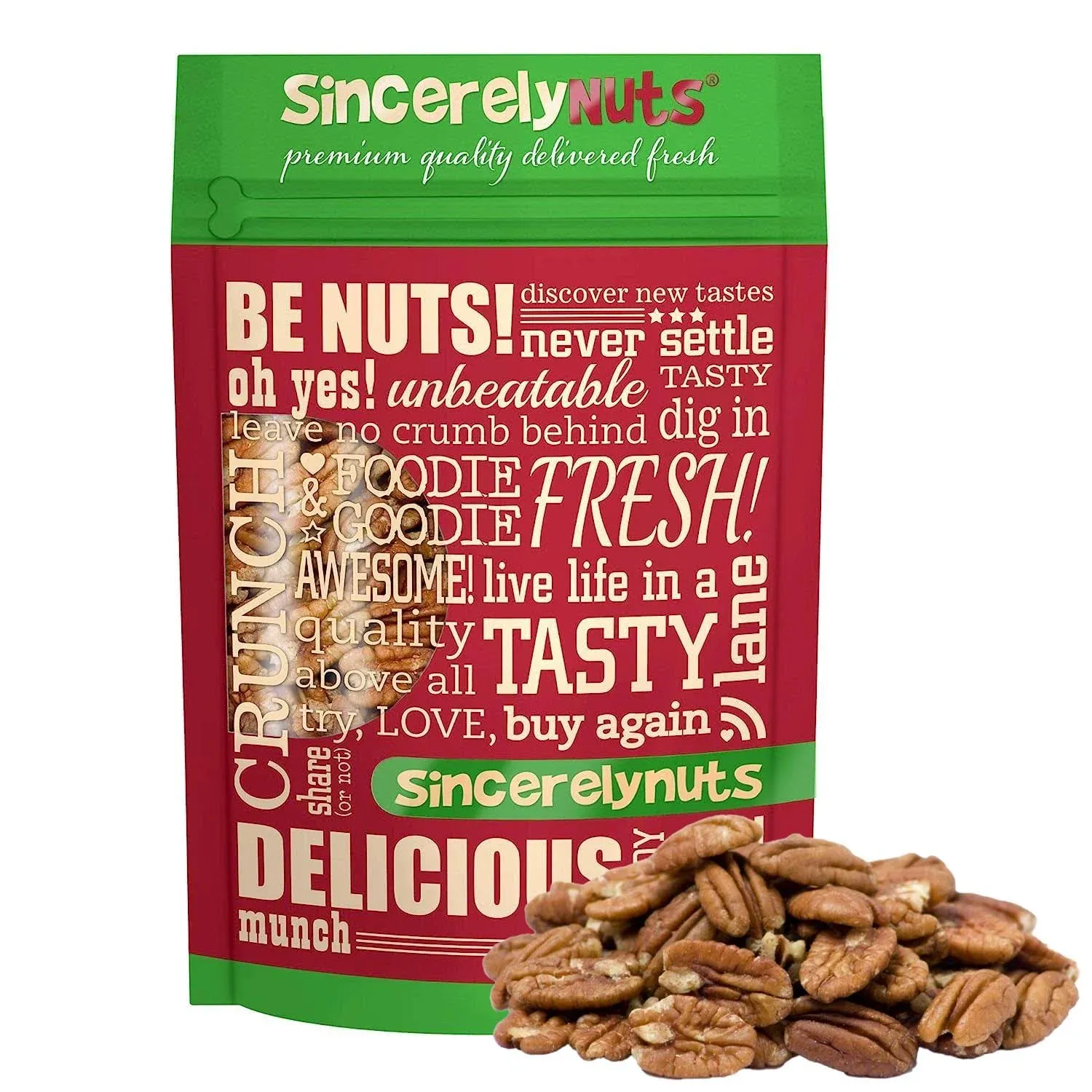 Sincerely Nuts - Raw Pecans No Shell | Five lb. Bag | Shelled