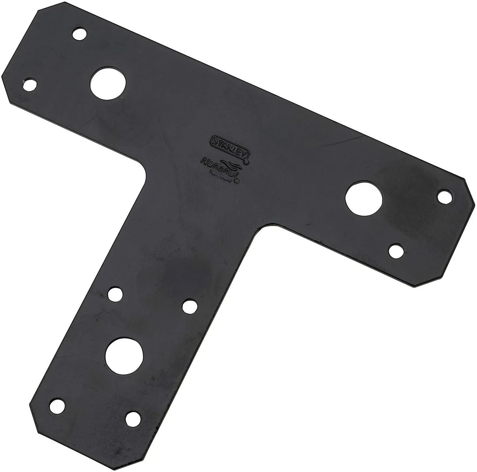 National Hardware T-Plate, Black, 6 x 5-In.