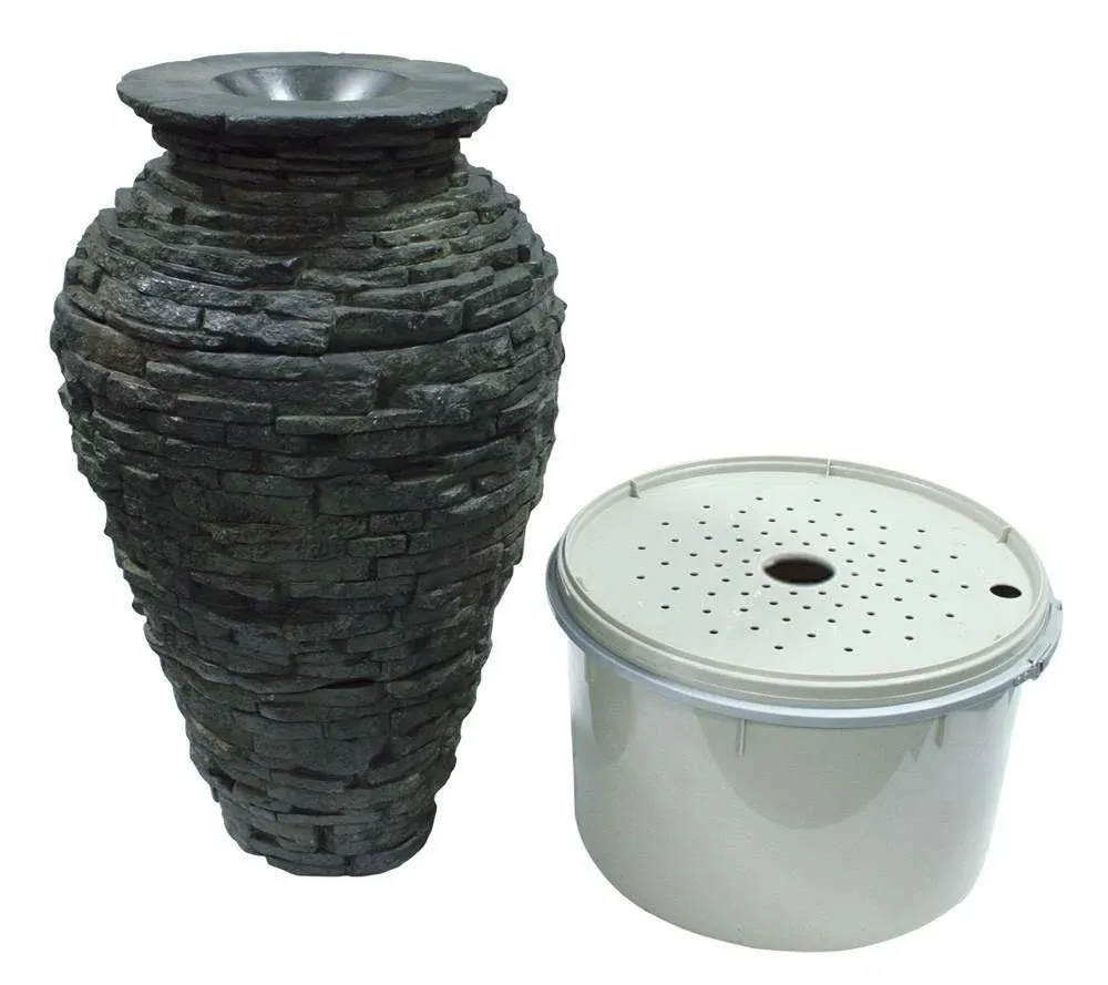 Aquascape Stacked Slate Urns - Aquascape USA