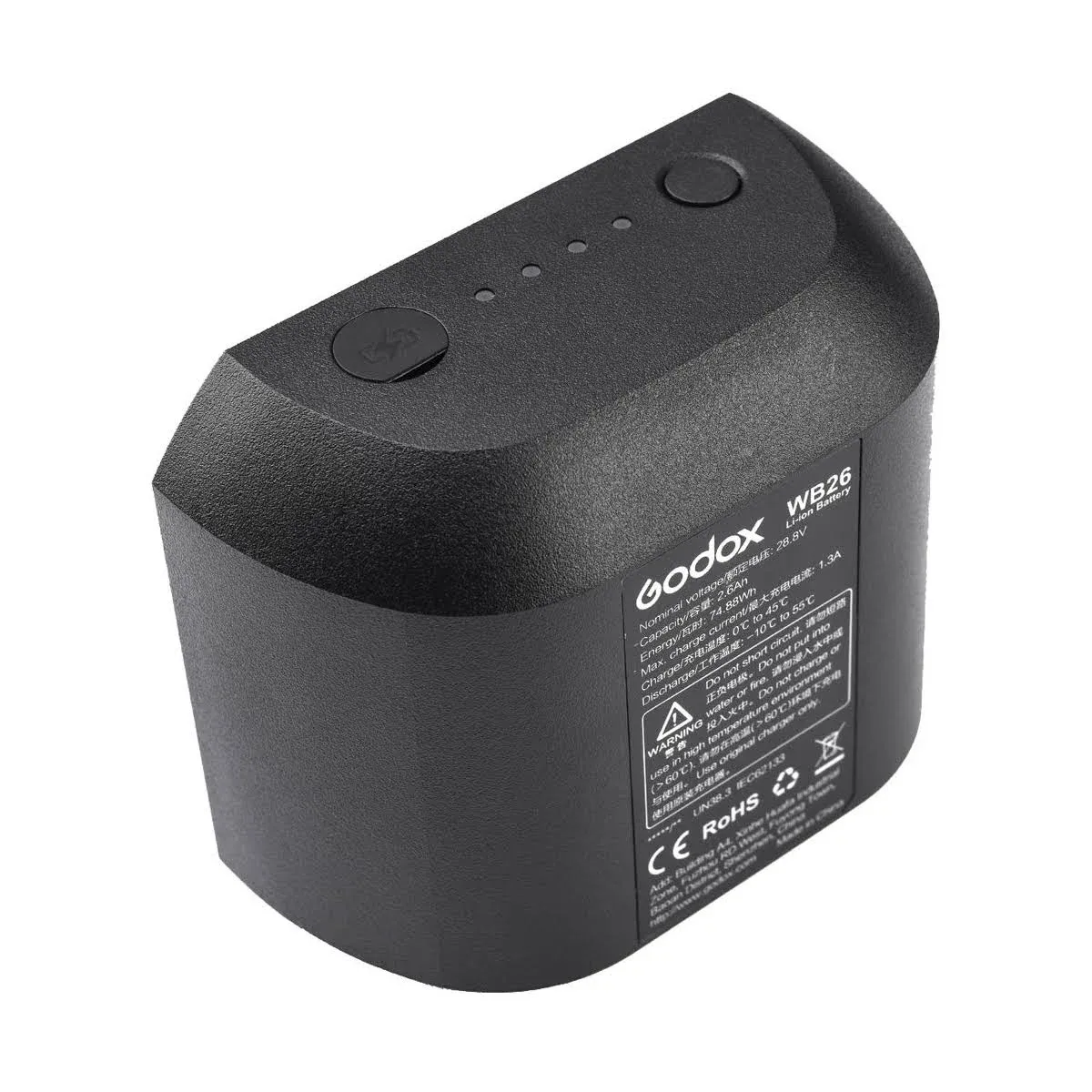 Godox WB26 Rechargeable Lithium-Ion Battery Pack for AD600Pro Flash