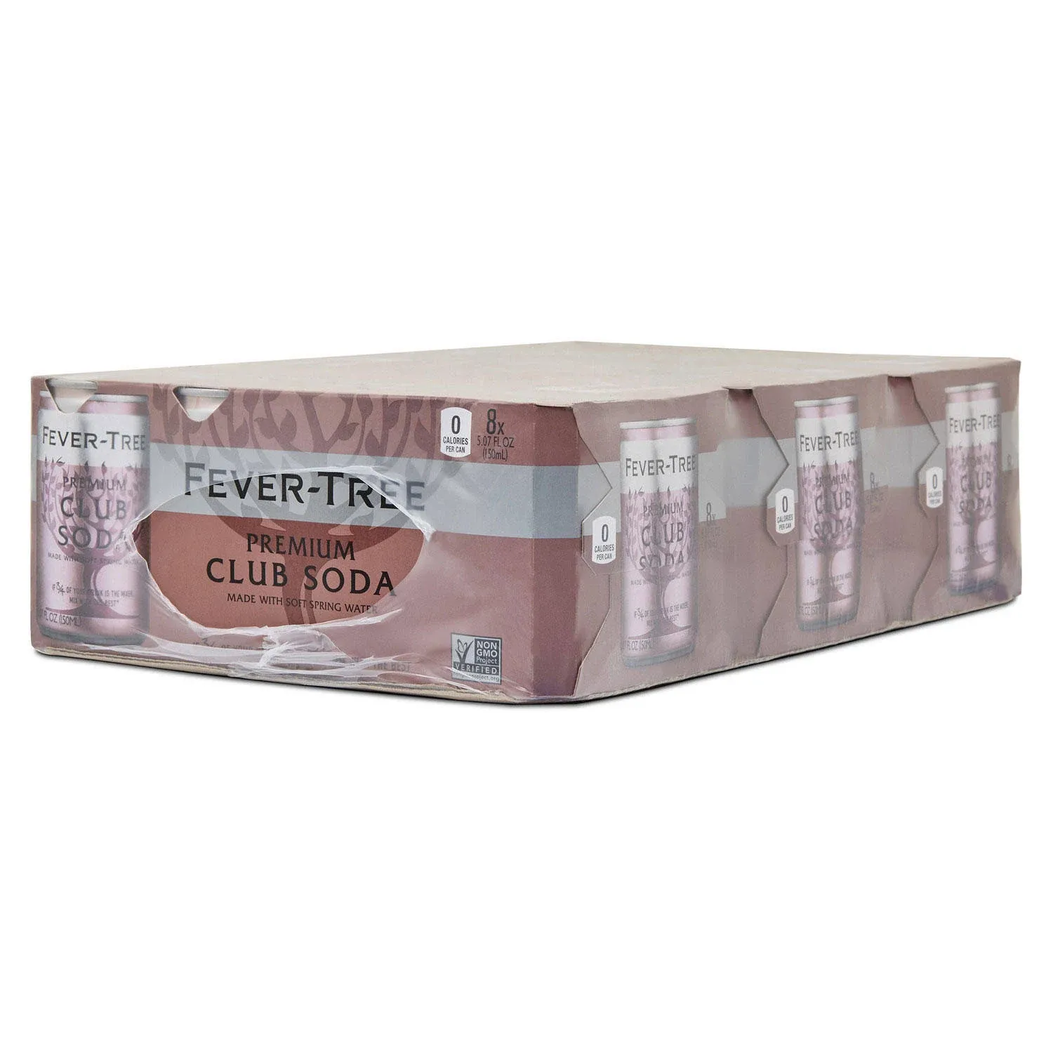 Fever-Tree Premium Club Soda Cans, 24pk/5.07 fl oz, No Artificial Sweeteners ...