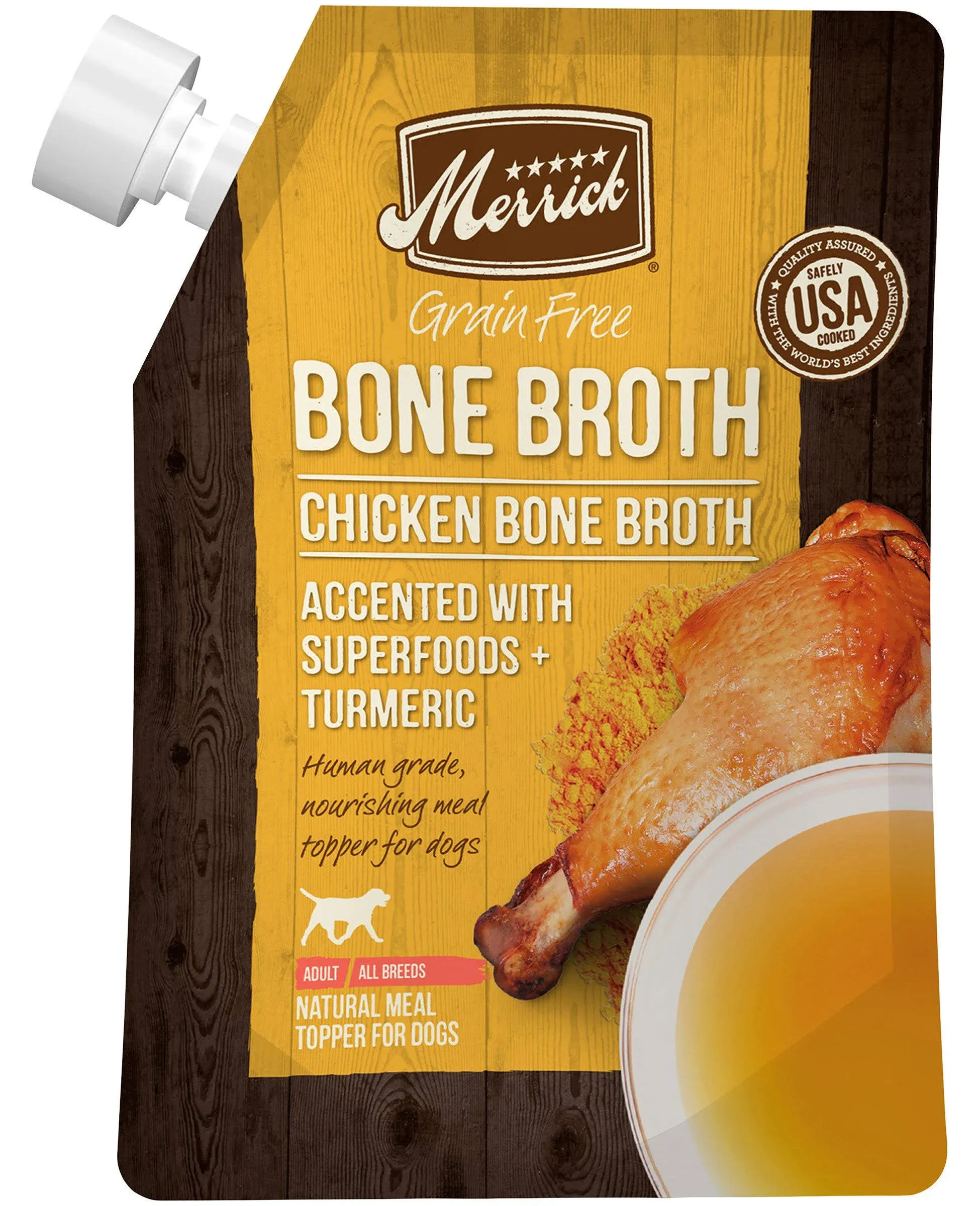 Merrick - Chicken Bone Broth Grain-Free Dog Food Topper 16 oz