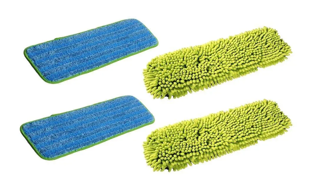 Starfiber StarMop Microfiber Polishing Pad and Heavy Duty Pad (2 of Each)