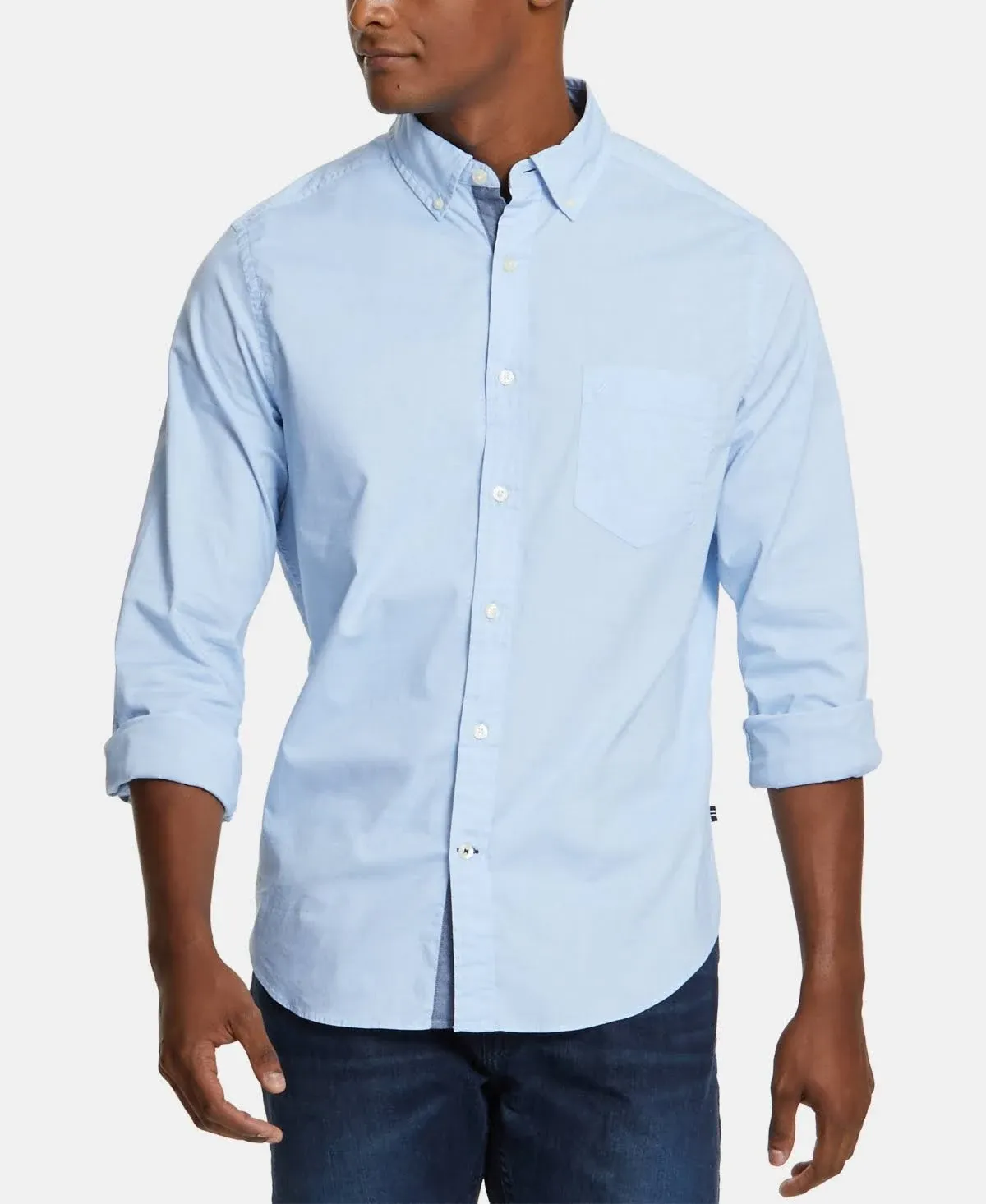 Nautica Men's Classic-Fit Stretch Button-Down Shirt