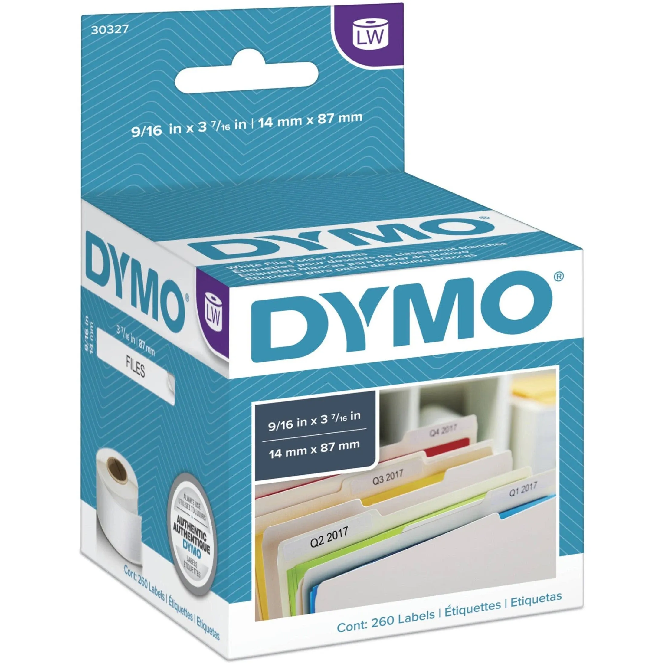 Dymo LabelWriter 1-Up File Folder Labels 30327