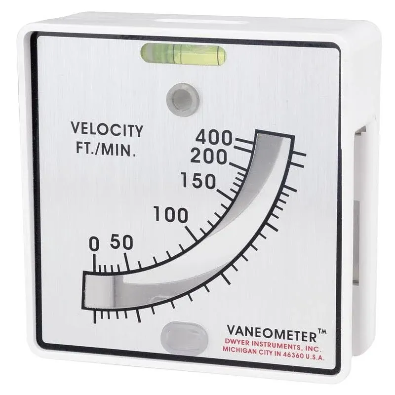 Dwyer Vaneometer Swing Vane Anemometer, 480, 25-400 FPM