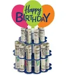 Big Dot of Happiness Cheerful Happy Birthday - DIY Colorful Birthday Party Money Holder Gift - Cash Cake