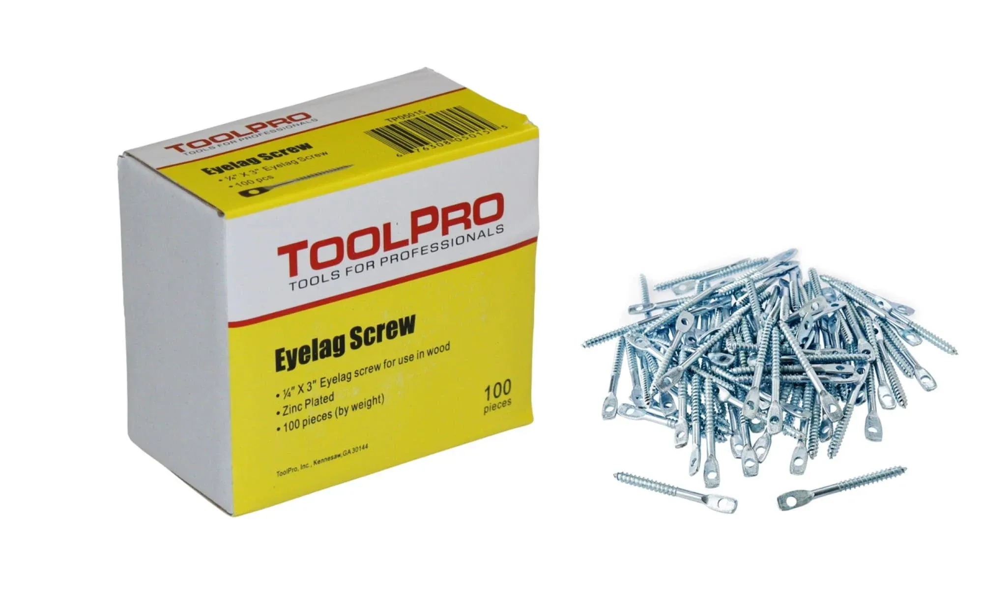 Toolpro Eye Lag Screw Bulk 100Pack