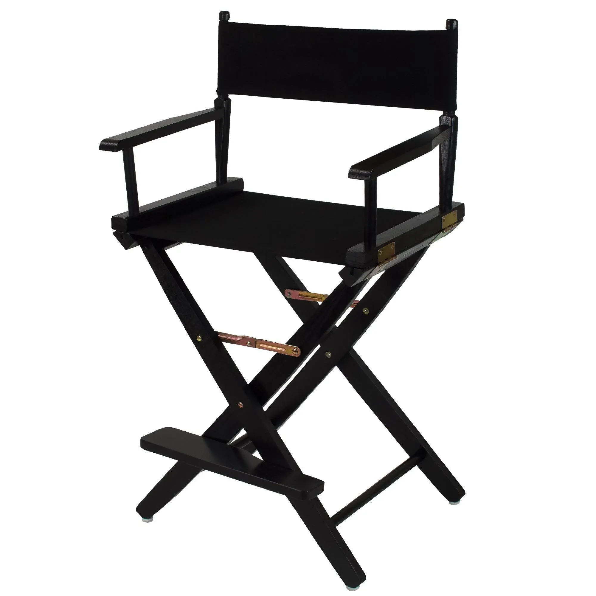 American Trails Extra-Wide Premium 24" Director's Chair Black Frame with Black Canvas, Counter Height