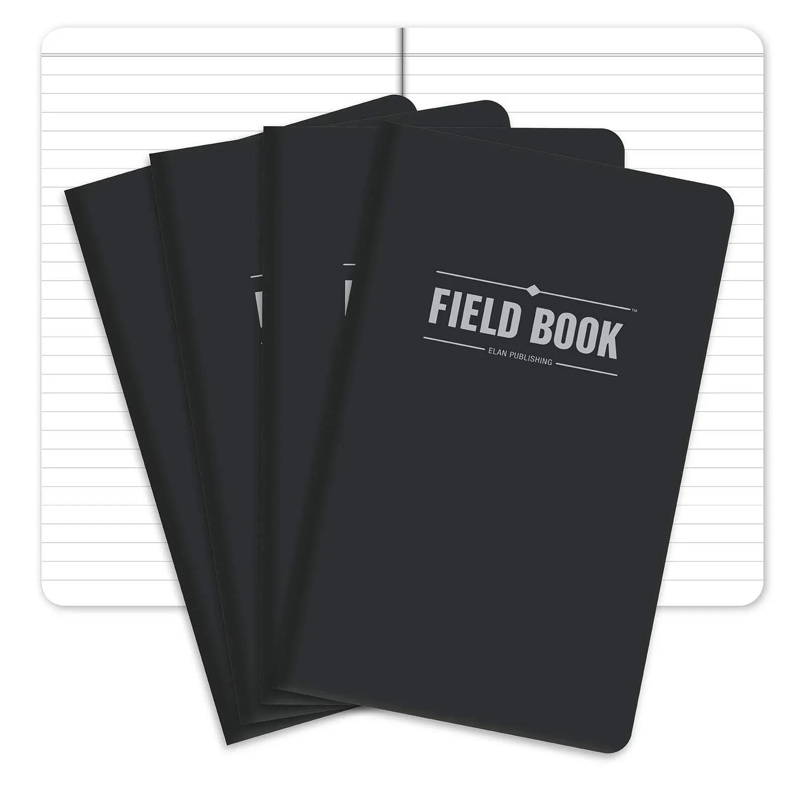 Field Notebook/Journ<wbr/>al - 5x8 - Kraft - Graph Memo Book - Pack of 4