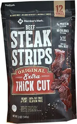 Member's Mark Steak Strips Extra Thick Cut 12 ounce-SET OF 4