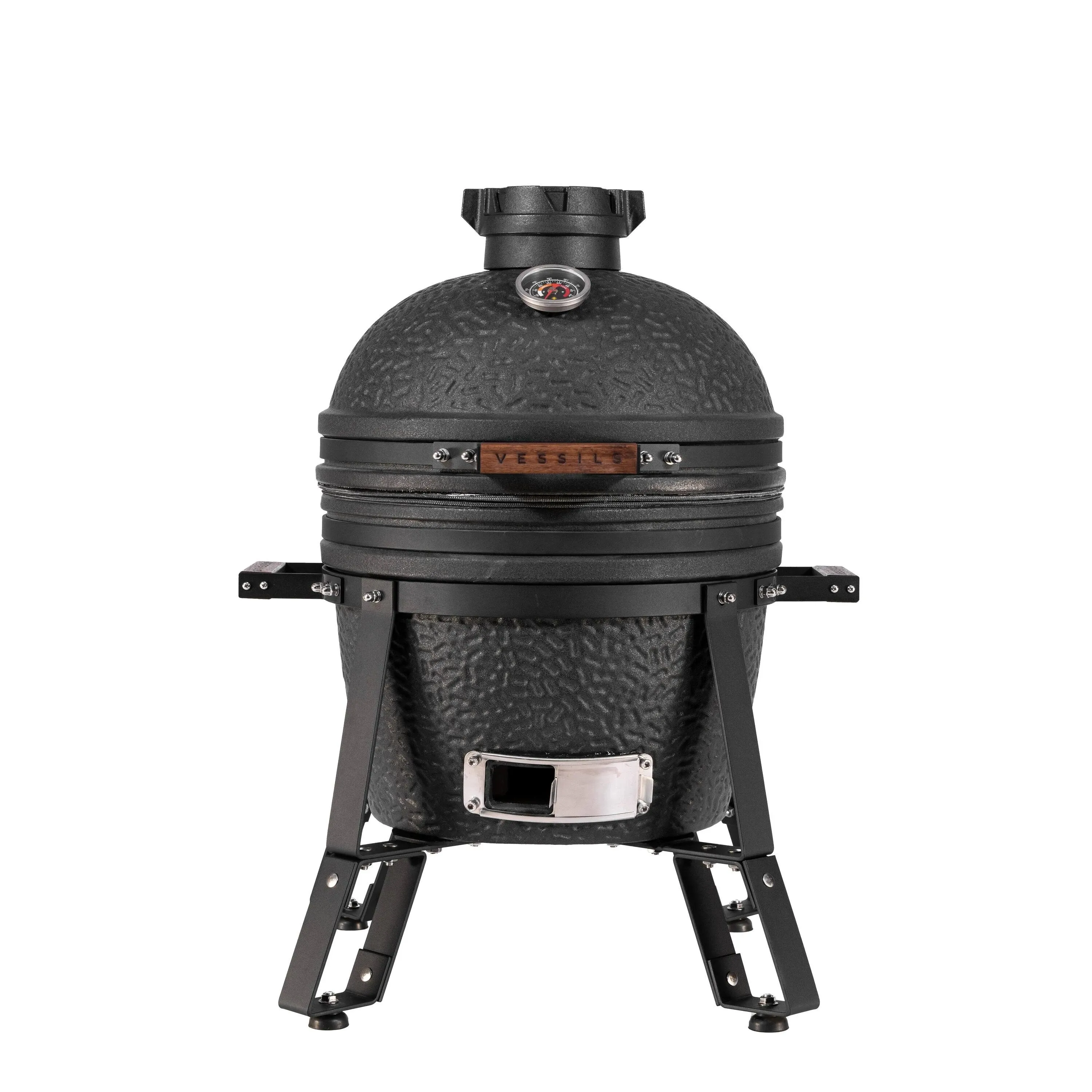 VESSILS Fleet Compact - 16" Kamado Charcoal Grill Full Set with Accessories Matte Black (13.4-in W)