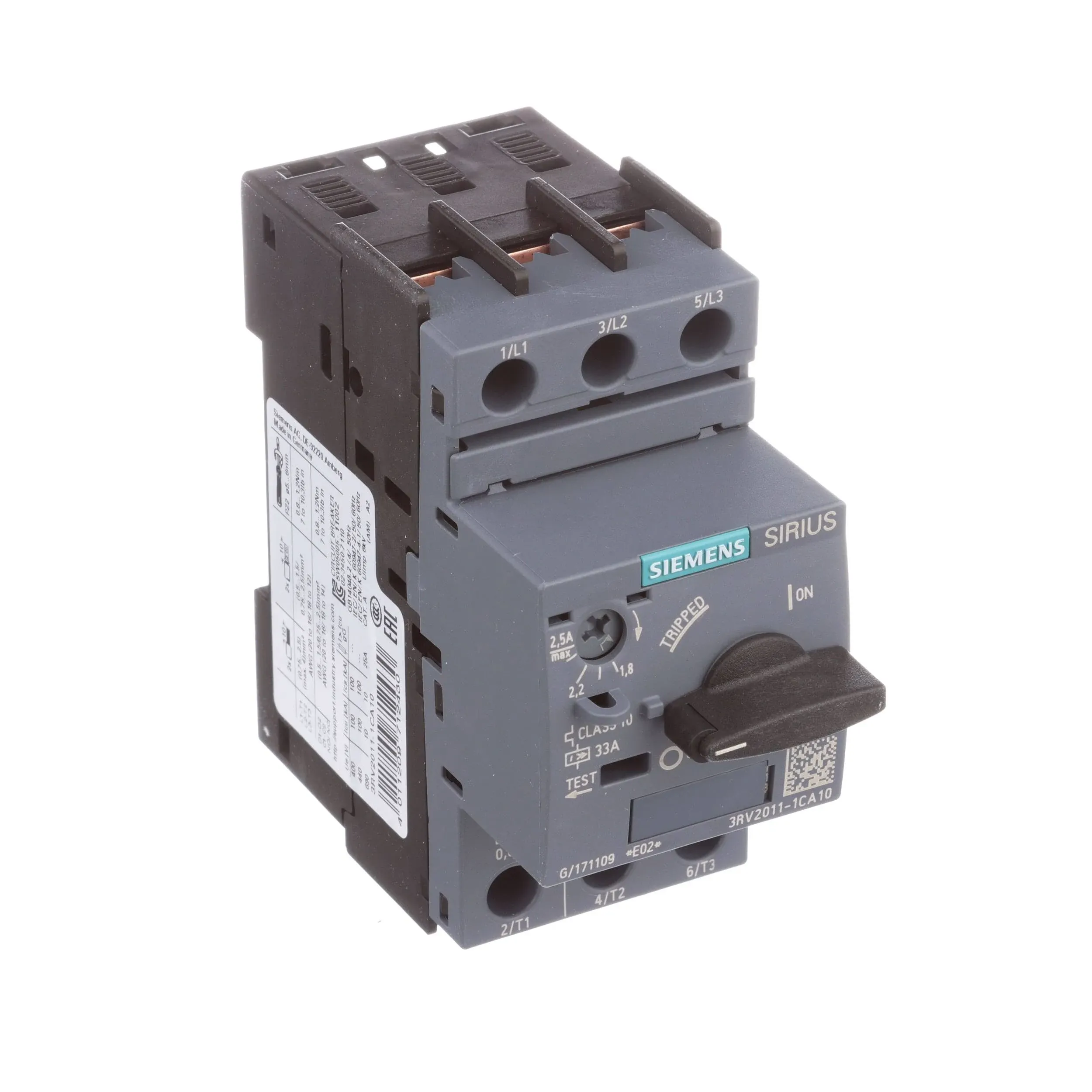 3RV2011-1CA10 - Siemens - Molded Case\r Circuit Breakers