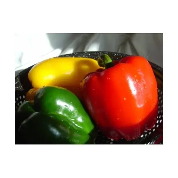 Stoplight Bell Peppers Green, Red & Yellow Large Fresh Fruit Produce Vegetables Each