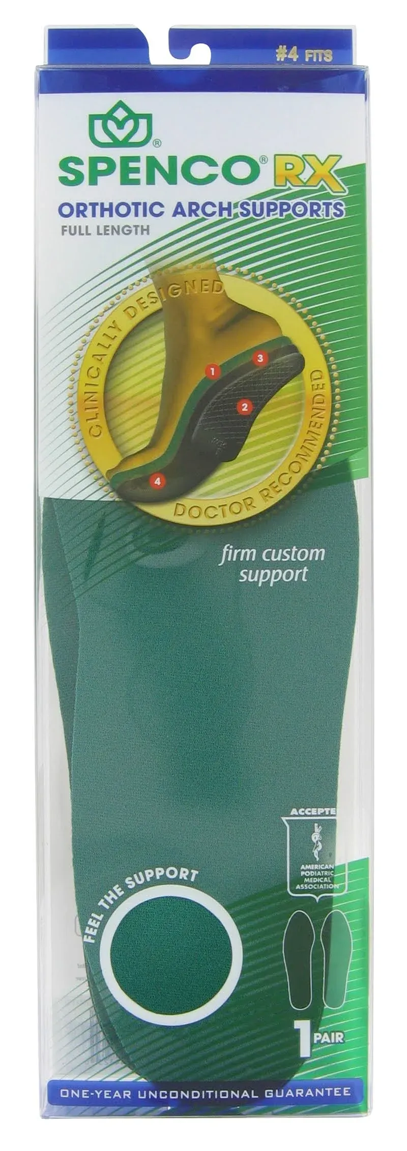 Spenco Full Length Orthotic Arch Supports