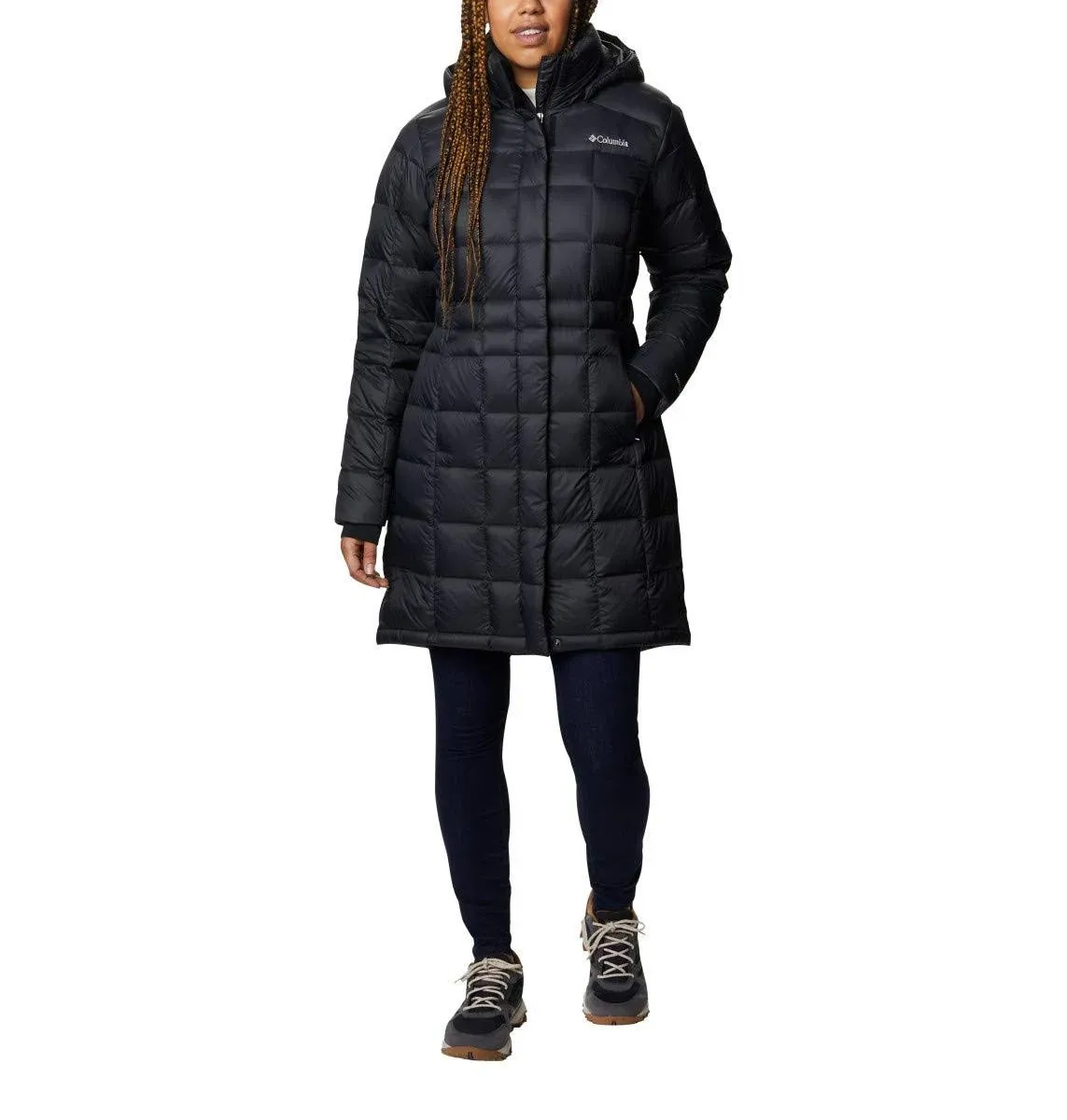 Columbia Women's Hexbreaker Long Down Jacket (XS Black)