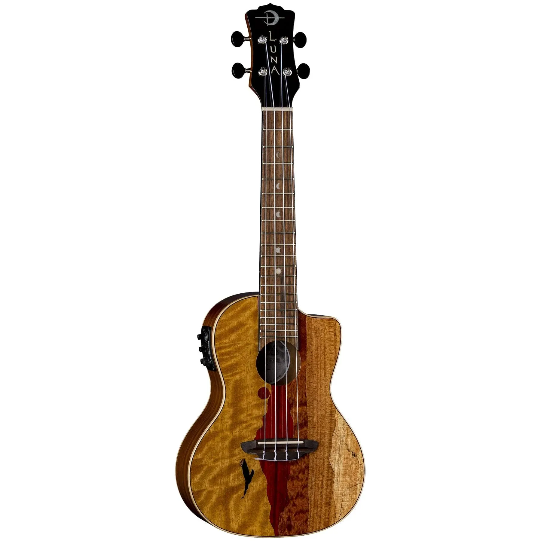 Luna Guitars UKE VISTA EAGLE C Uke Vista Eagle Concert Acoustic Electric Ukulele