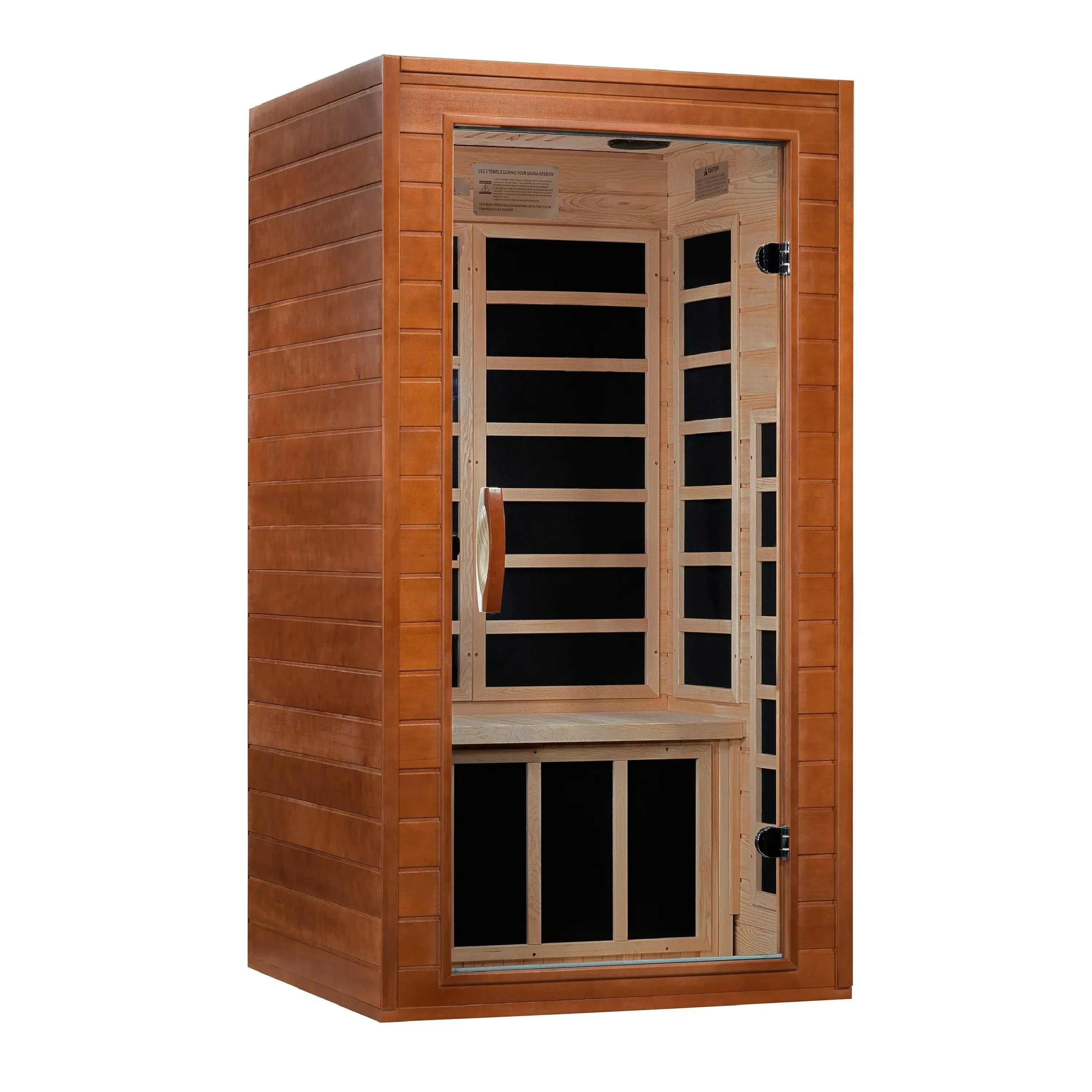 Golden Designs Sauna: Avila 1-2 Person Ultra Low EMF FAR Infrared Sauna