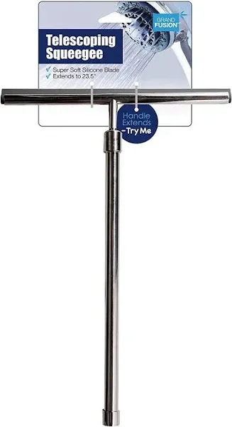 Grand Fusion Universal Telescoping 23’’ Bathroom, Window and Shower Squeegee,...