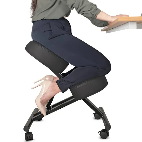 Defy Desk Ergonomic Kneeling Home Office Chairs Thick Cushion Pad Flexible ...