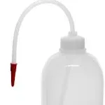 Eisco Labs 1000ml Polyethylene Wash Bottle with Delivery Tube, Screw Cap, and Tube Cap, LDPE