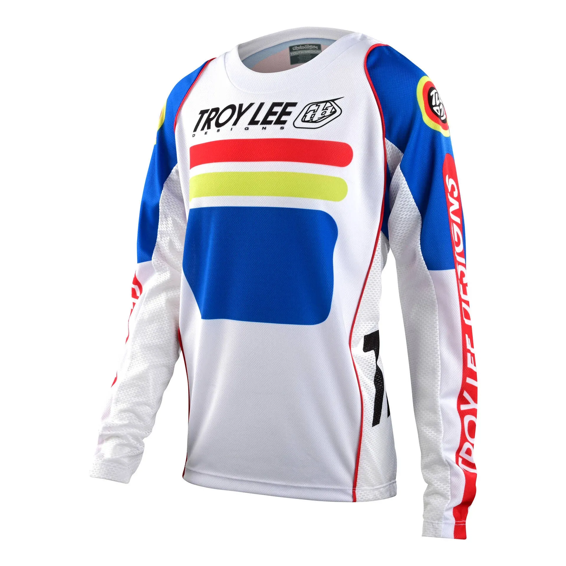 Troy Lee Designs Sprint Jersey Drop in Youth, White / Large