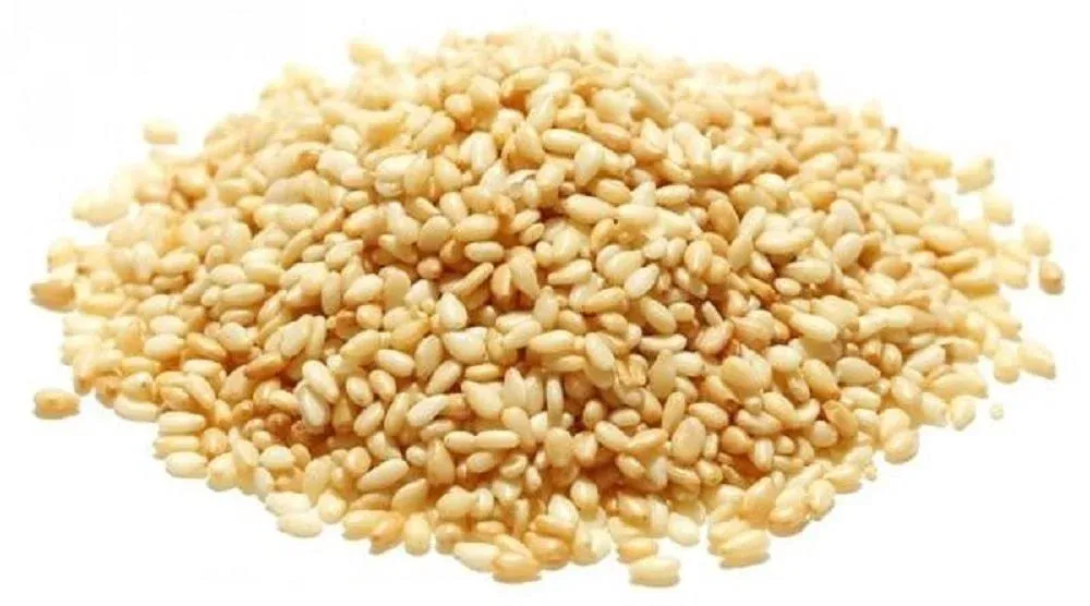 Sesame Seeds White (Hulled) by Its Delish, 5 lbs