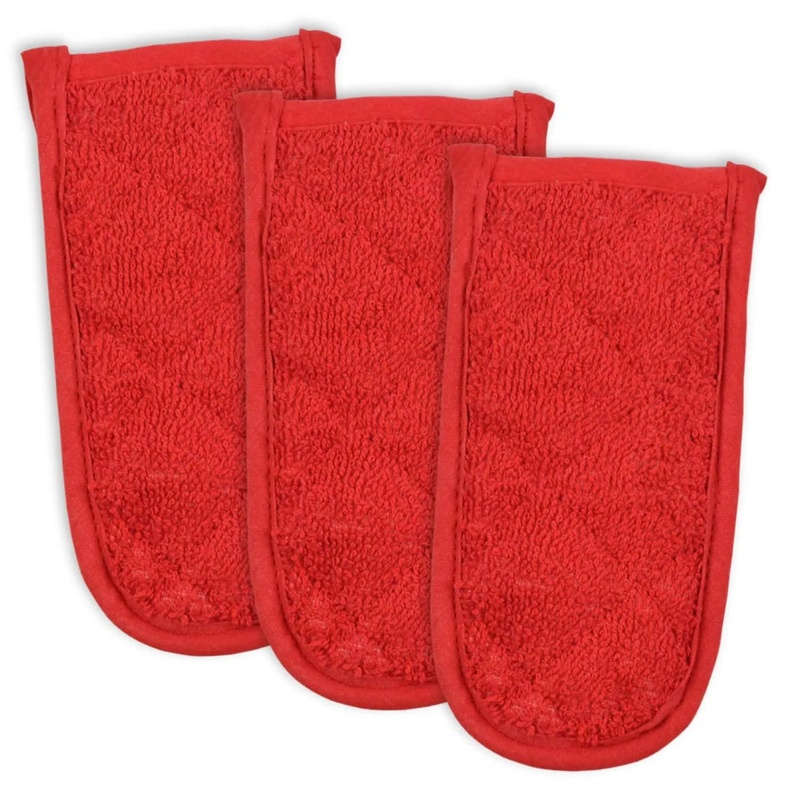 DII Red Terry Pan Handle (Set of 3)