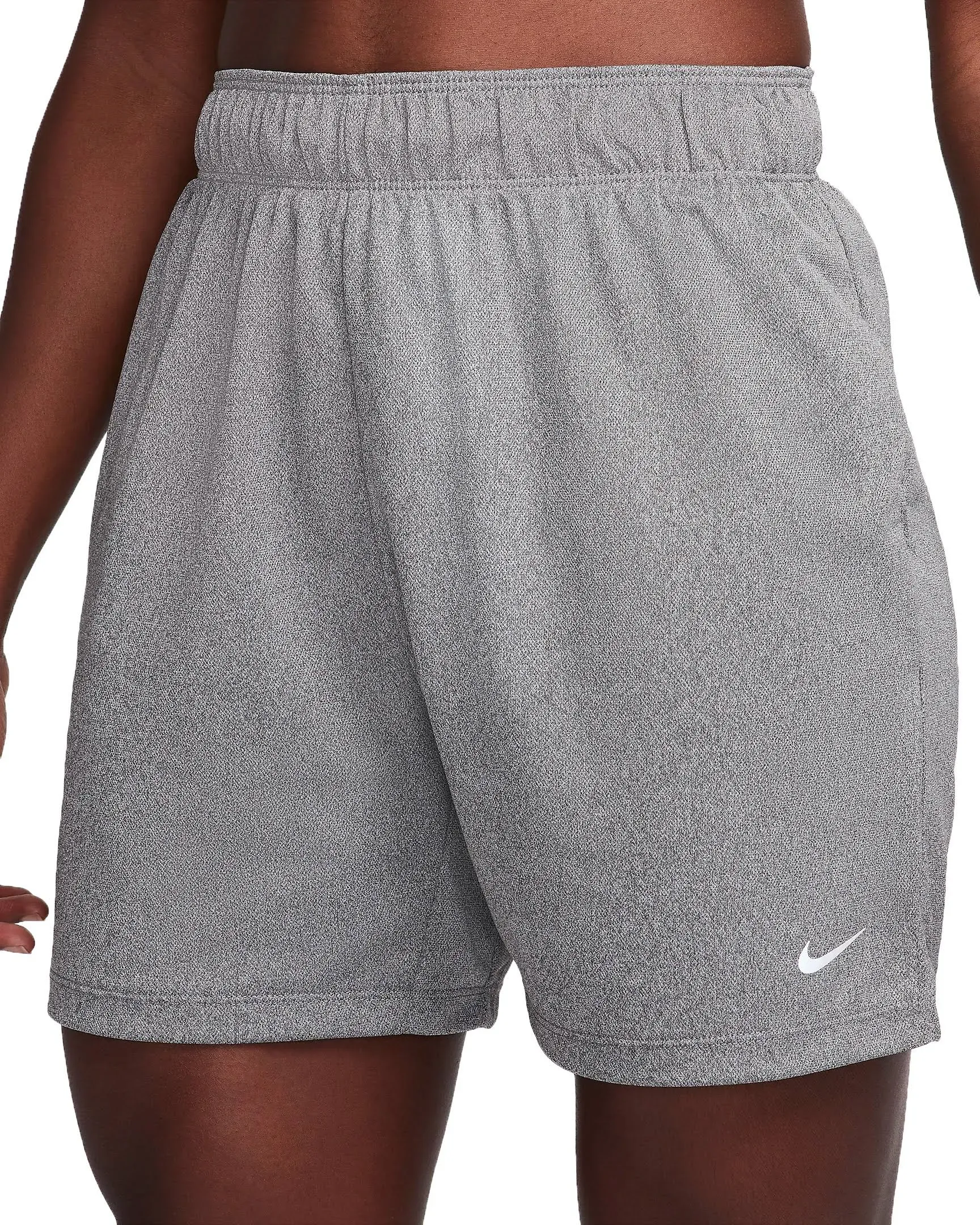 NIKE Dri-FIT Attack Mid-Rise 5&amp;quot; Shorts Damen 010 - black/black/white/reflective silv M