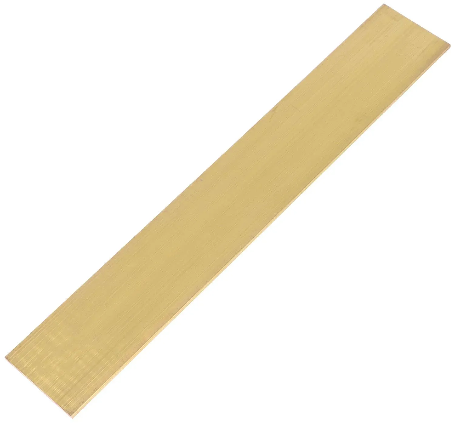 1/8&#034; X 2&#034; C360 Brass Flat BAR 12&#034; Long Solid .118&#034; Plate Mill Stock Solid Brass