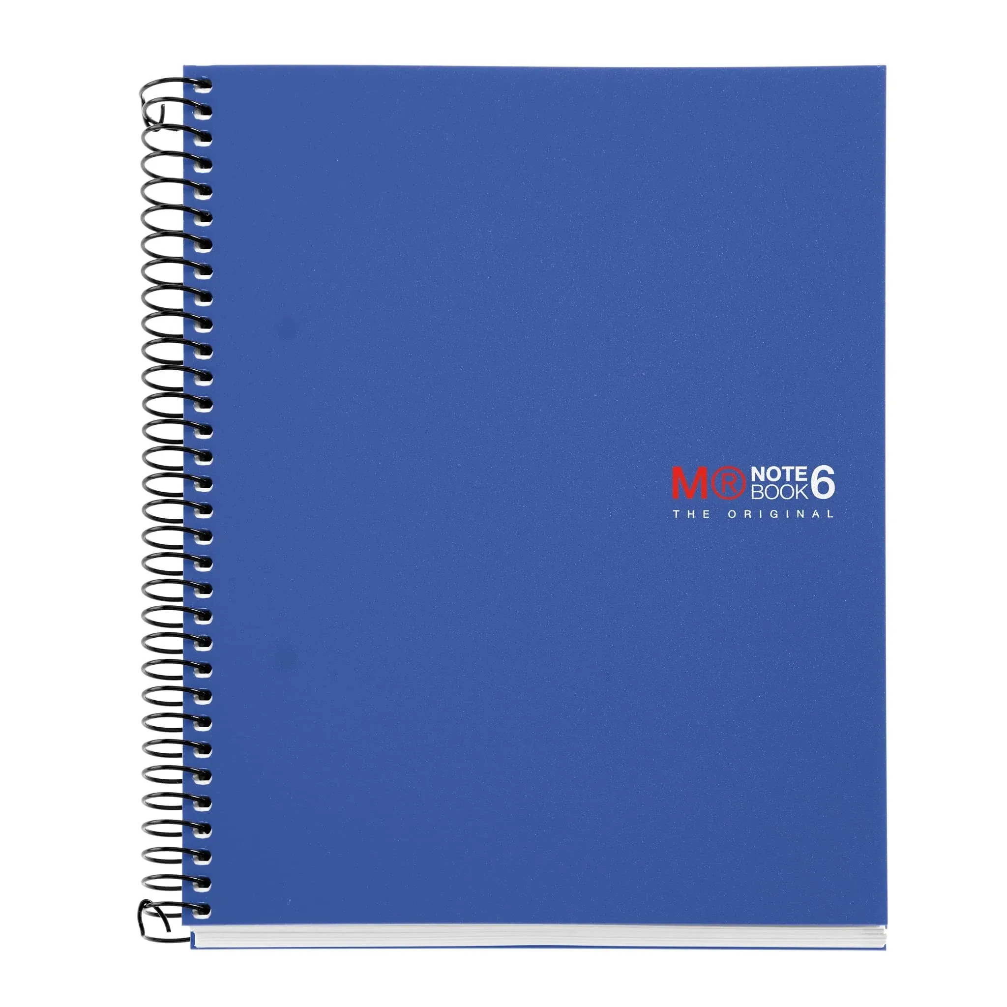 Miquelrius 6 x 8 Wirebound Notebook, 6-Subject, College Ruled Blue