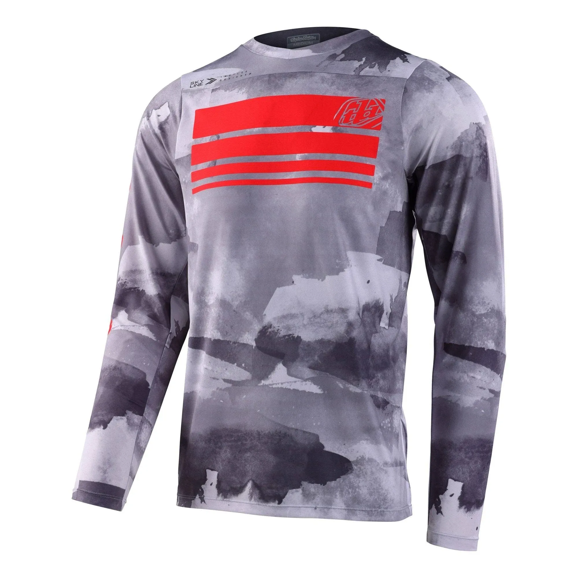 Troy Lee Designs Skyline LS Blocks Jersey Cement