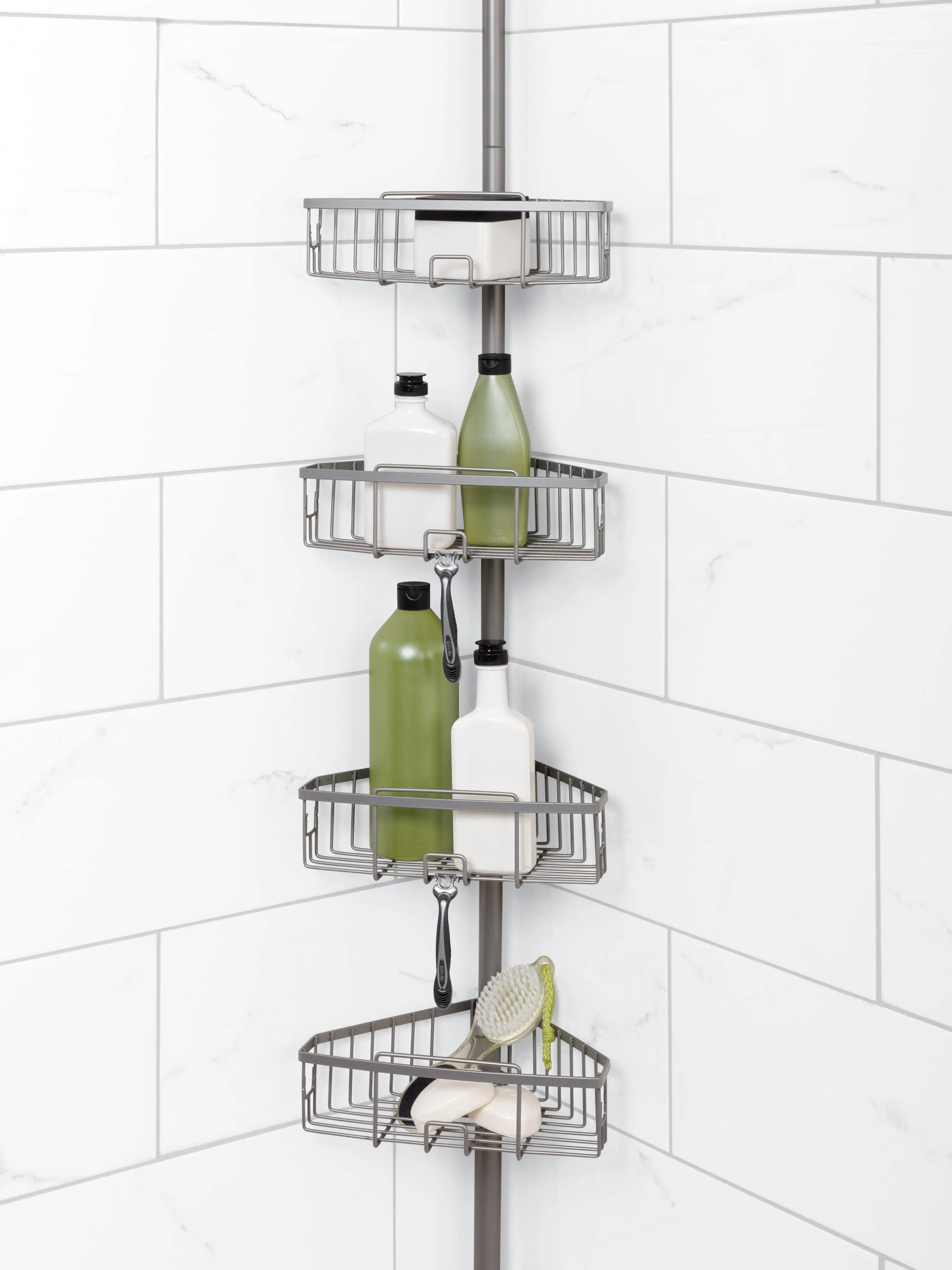 Zenna Home Tension Pole Shower Caddy