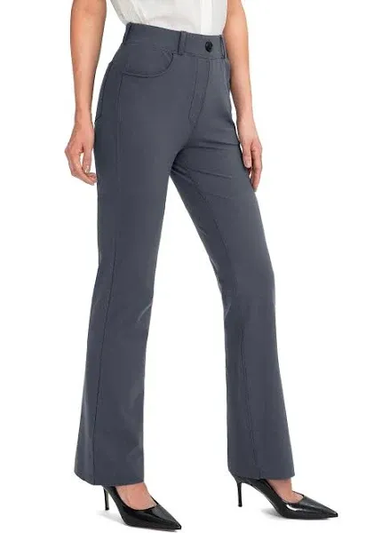 Rammus 28303234 Womens Yoga Dress Pants Stretch Work Business Casual Slacks for ...