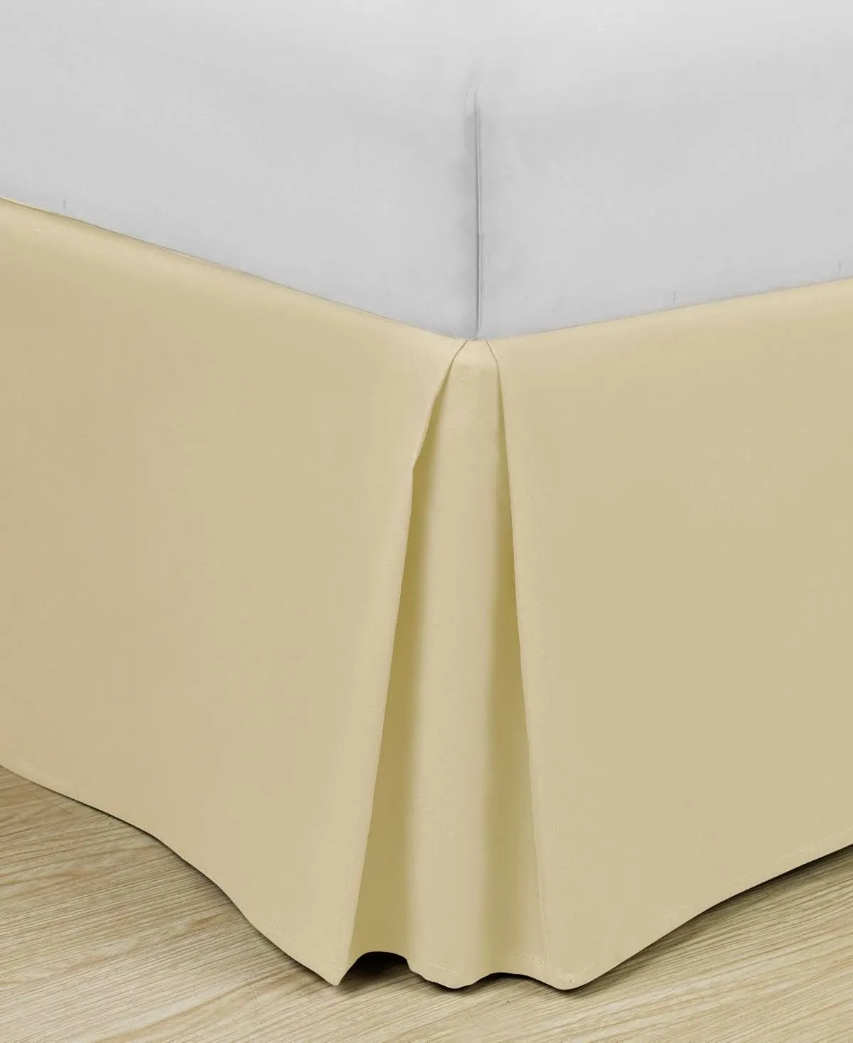 Cathay Home Double Brushed Microfiber Pleated Easy Fit Bed Skirt