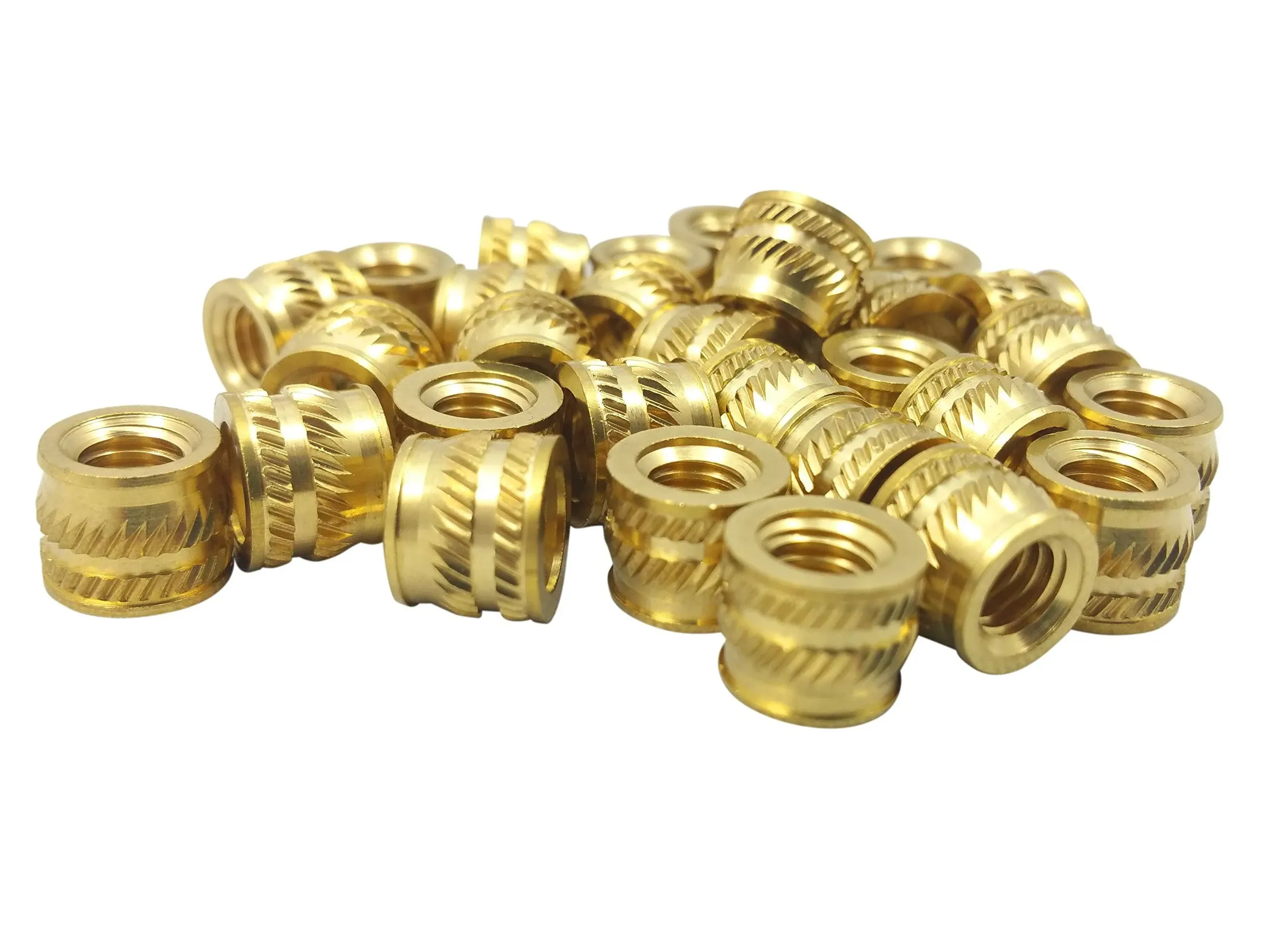 50x #4 4-40 Brass Threaded Heat Set Inserts for Plastic 3D Printing Metal Nuts