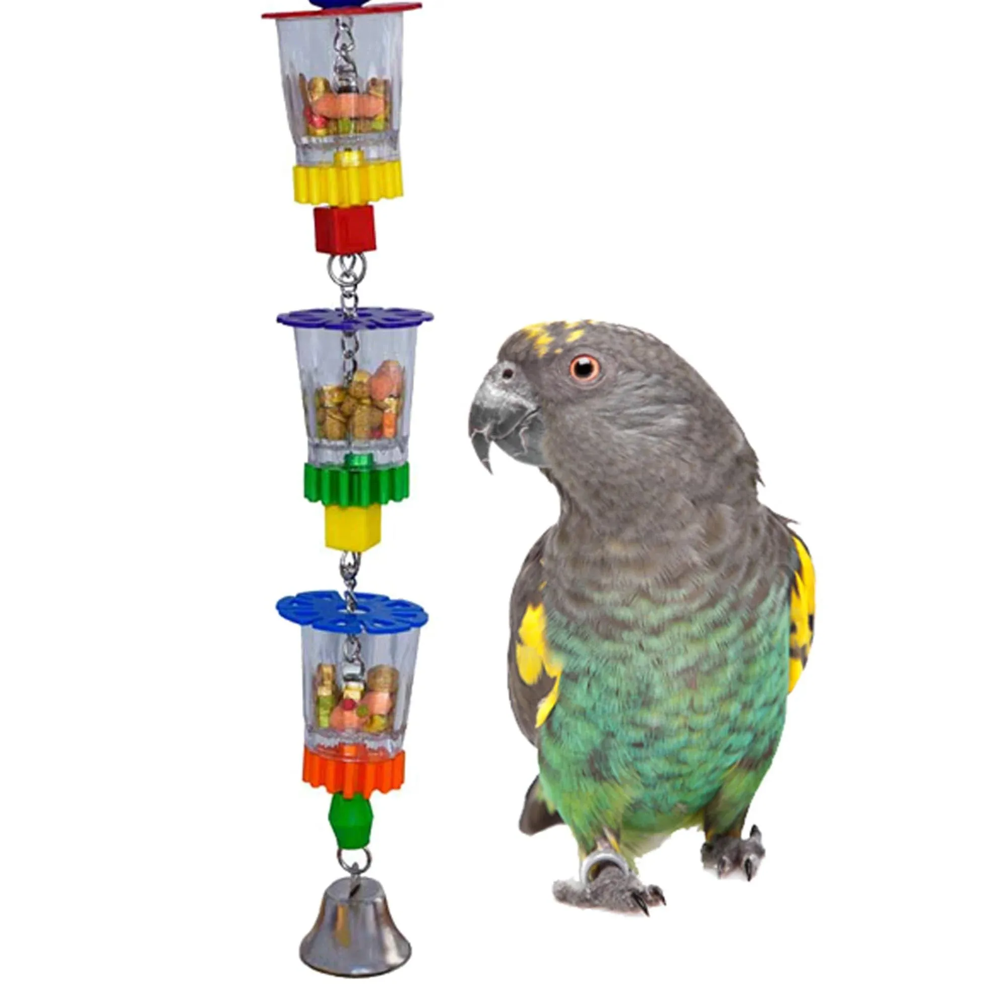 Super Bird Creations Bottoms Up Bird Toy, Medium/Large