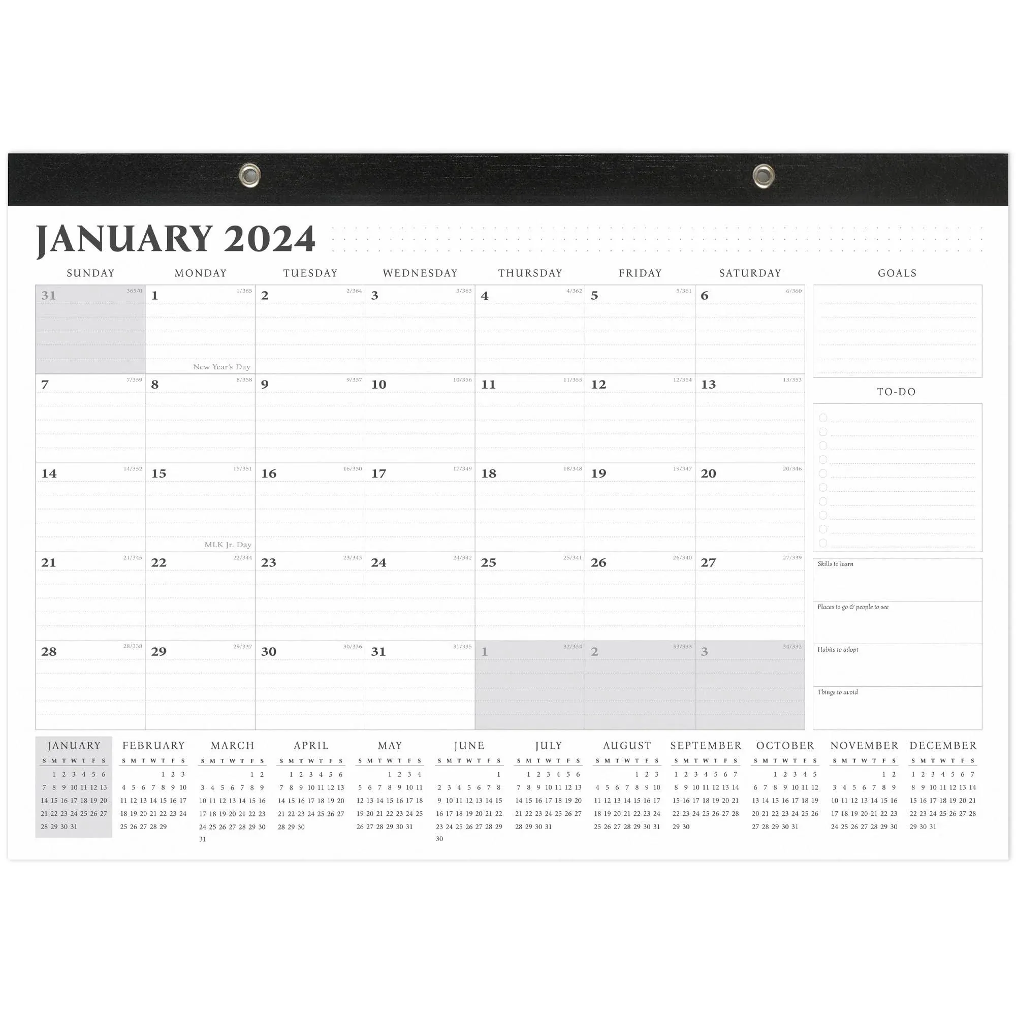 Legend Planner 2024-2025 Desk Calendar – 24-Month Flip Classic 