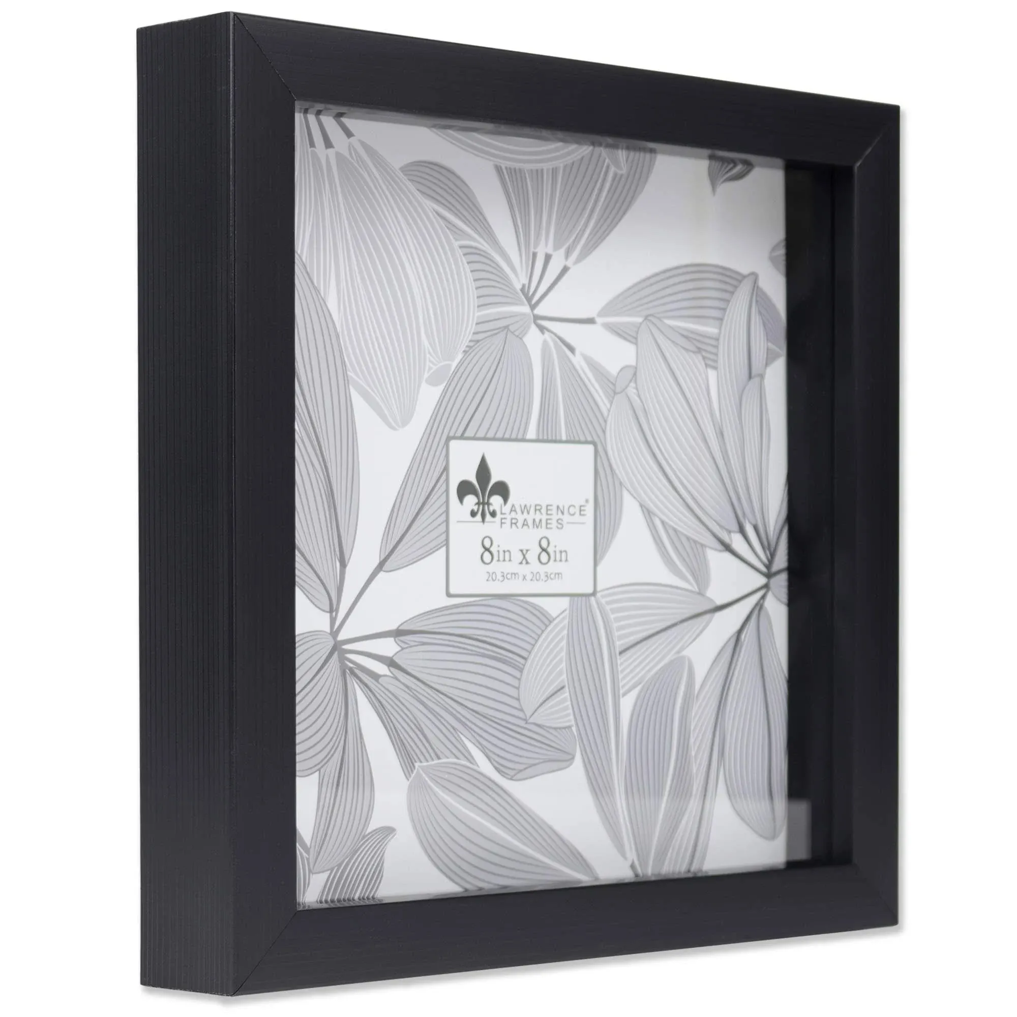 Lawrence Frames 785055 Shadow Box Frame, 5x5, Black