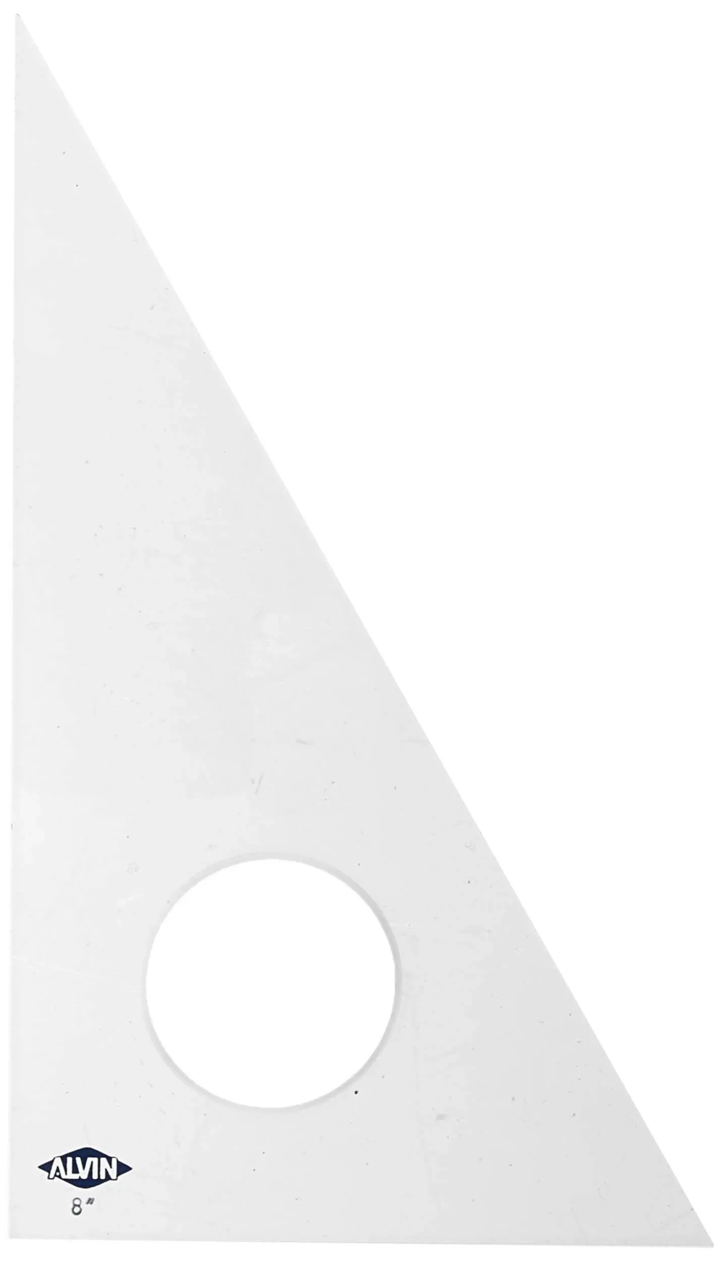 ALVIN 45/90 Clear Professional Acrylic Drafting Triangle Model 131C-14, Multipurpose Tool for Drafting, Design, and Architecture, Great for Machining and Woodworking, 14" inch 45 Degree/90 Degree