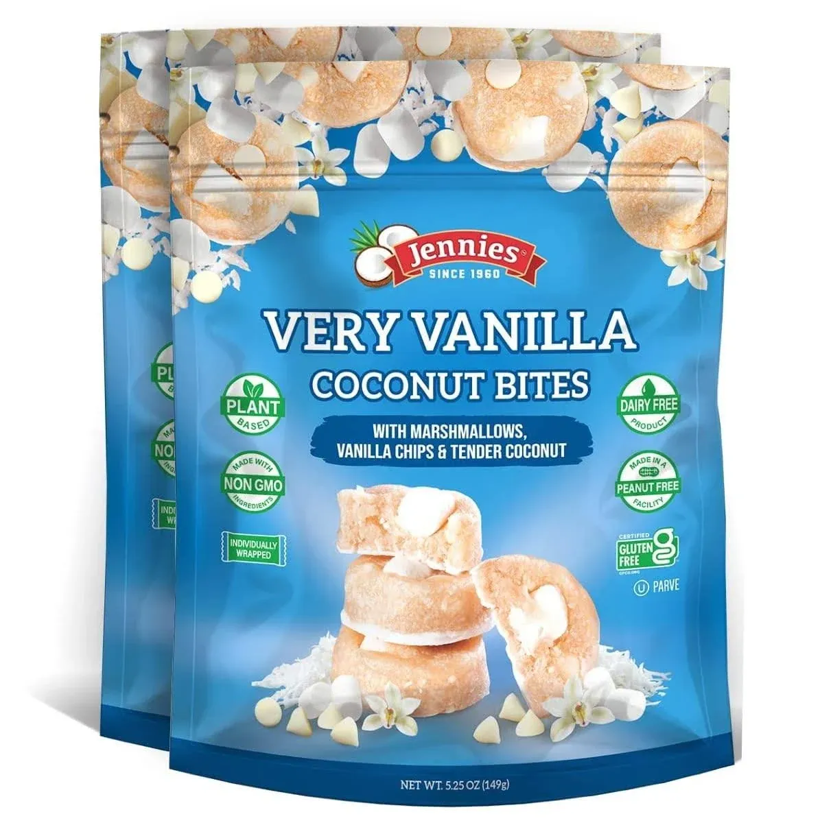 Jennies Coconut Bites, Very Vanilla - 5.25 oz