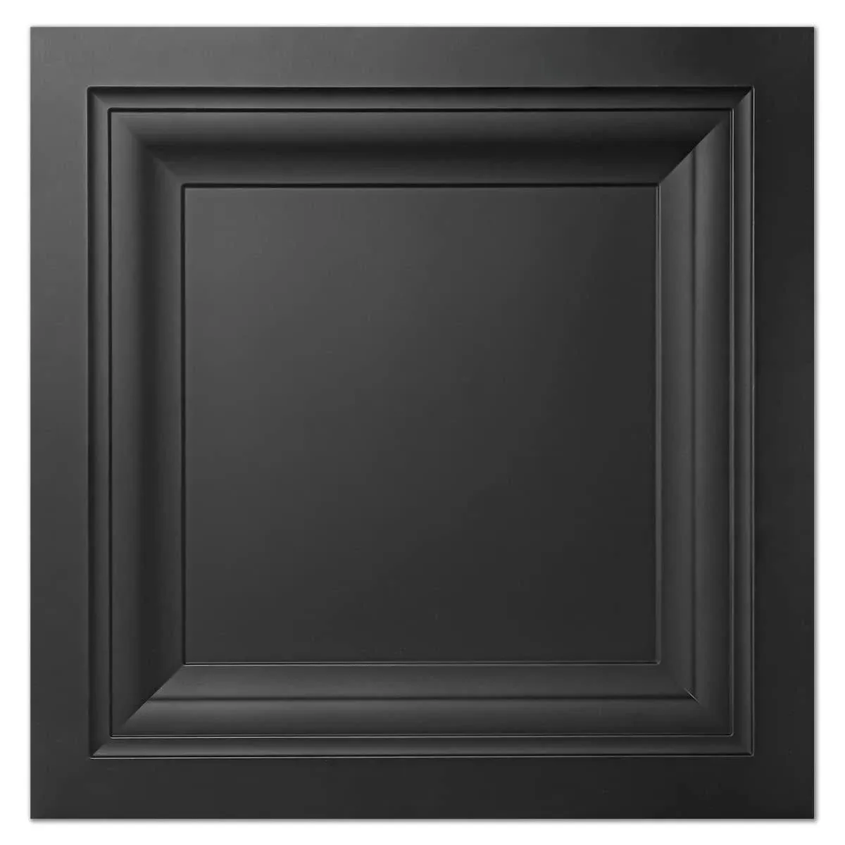 Art3d 12-Pack Square Black Drop Ceiling Tile 2ft x 2ft, PVC Ceiling Panel 24 x 24in.