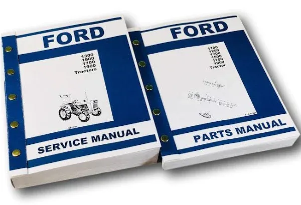 AgPubs Ford 1300 1500 1700 1900 Tractor Service Shop Repair Manual Parts Catalog